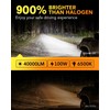 OXILAM M5S H7 LED Bulb 40000LM 900% Brightness, 6500K Cool