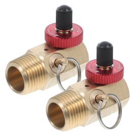 VILLFUL Brass Air Compressor Safety Valve Air Tank Accessory Fill Port Shut Off for Portable Carry Tank
