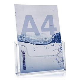 Vitadis Plays® A4 Leaflet Holder/Magazine Rack, Transparent (Ne)