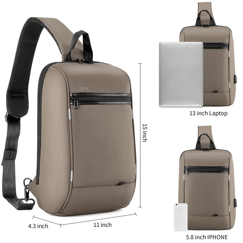 VGOAL Sling Backpack Men'S Chest Bag Shoulder Crossbody Sling Backpack