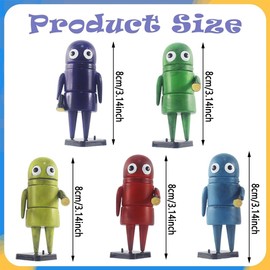 JhavexToy Set of 5 Mailbox Man Figures Set Colourful Toy Figures Action Figures Collectible Toy for Children Adults Gamers and Collectors Funny Mailbox Man Figures for Christmas Birthday Gift