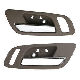 omoZone 2pcs Interior Door Handles Front Left &Right Side Cashmere Compatible with 2007-2014 Chevy Silverado Avalanche Suburban Tahoe, GMC Sierra Yukon Replaces 22855624 15940196 22855621