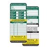 Scaffold Inspection Safety Tag Insert, Polypropylene, W75mm x H180mm, Pack of 50