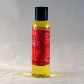 Natural Selection Bath and Body Plumeria 4 oz Organic Bath, Body & Massage Oil