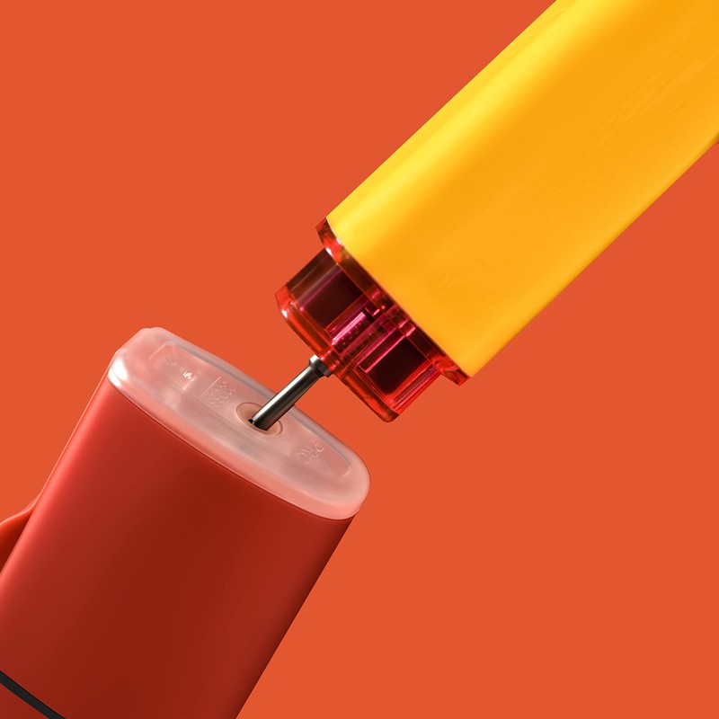 Navpeak Mini Lighter Windproof Torch Jet Candle Lighter Plastic Refillable