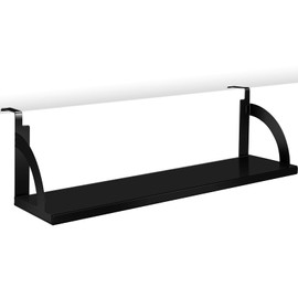 Tandefio Office Cubicle Shelf 24" Hanging Cubicle Storage Organizer Cubicle File Organizer Hanging Shelf Cubicle Accessories Storage Organizer Bookshelf with Cubicle Hooks for Home Desk, Black