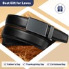 Nelbons Men's Belt width 3.0cm 1 1/8 inch, Leather Ratchet