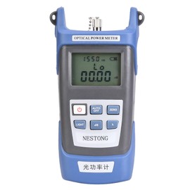 Handheld Optical Fibre Power Meter, Portable Fiber Optic Cable Tester, Professional Visual Fault Locator Fibre Optic Light Tester with SC FC ST Connector 800-1700nm -70~+6db