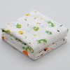 Muslin Swaddle Blankets 2 Pack 43” x 43”, 1 Burp