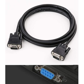 DTech 5m DB9 Serial Cable COM Connector Male to Male RS232 Straight Through 9 Pin Data Cable