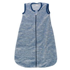 Lilano, Baby Fleece Sleeping Bag Sleeveless 100% Merino Wool (70 cm, Natural Blue)