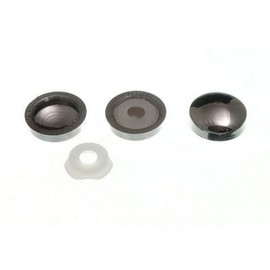 Pack of 8 PLASTIDOME CHROME MIRRORS SANITARY SCREW COVERS CAPS