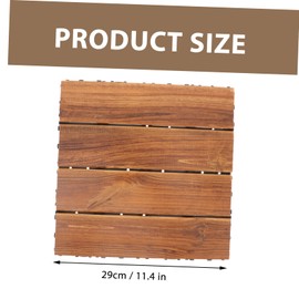 Tofficu Interlocking Decking Tiles Splashproof Outdoor Flooring for Balcony Deck Terrace and Garden Low Maintenance Pre Oiled Tiles for Immediate Use Durable and Practical Design