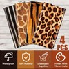 4 Pack Jungle Safari Animal Tablecloths Plastic Animal Theme Tablecloths