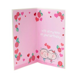 One I Love Birthday Card - Birthday Card for Her - Birthday Card for Him - Badge Included