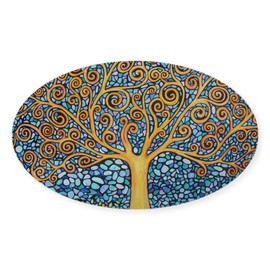 CafePress My Tree of Life Oval Car Bumper Sticker