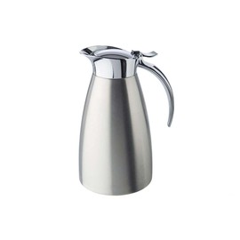APS Vacuum jug "Advanced", coffee pot for all common coffee machines, Ø 10.5 cm, H: 18 cm, double-walled stainless steel, for hot and cold drinks, dishwasher-safe, 5 cups/0.6 litres