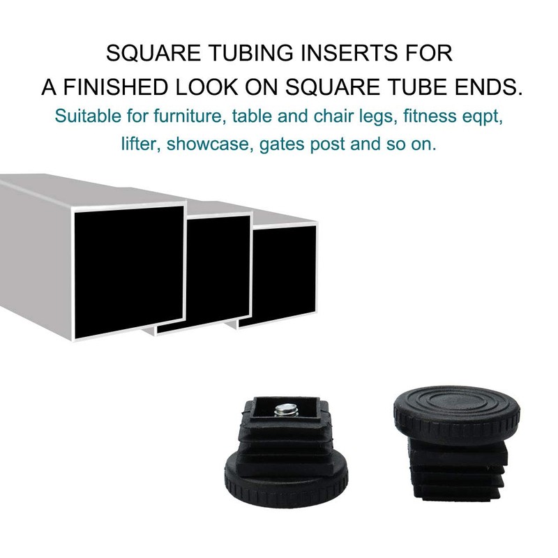 uxcell Adjustable Leveling Feet 25 x 25mm Square Inserts Furniture