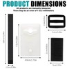 GOMETY Pack of 8 Retaining Straps, Mounting Straps and Clips,