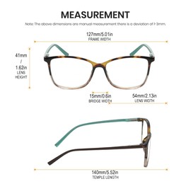 Calabria Lulu LR82 Square Eyeglasses Frame Tortoise Havana Pink Crystal Blue Womens Clear Demo Lenses Glasses Fashion Trendy