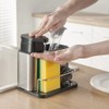 CMOISO Kitchen Sink Organiser, Sponge Holder for Kitchen Sink, Stainless