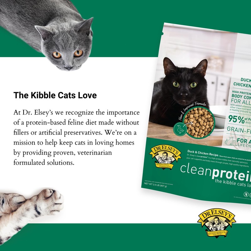 Dr. Elsey's Dr. Elsey's? cleanprotein Duck Cat Kibble 2lb.