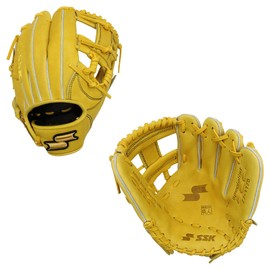 SSK Z7 Specialist Infield Baseball Glove – 11.5” - 11.75” - 12” – 12.25” – Right & Left Hand Throw (11.75" - Right Hand Throw, Yellow Tan - I Web)