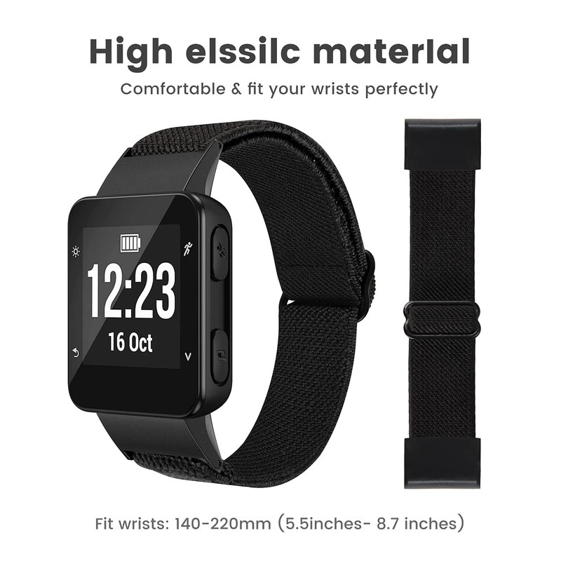 NotoCity for Garmin Forerunner 35 Strap, Elastic Braided Solo Loop