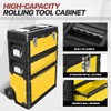 D SOLUTIONS Rolling Tool Box, 3-Drawer Stackable Storage Trolley Garage