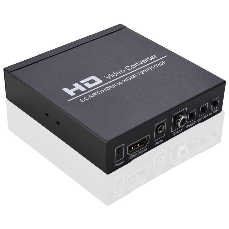 SCART/HD to HD Video Converter Support 720P/1080P Switch PAL/NTSC Switch