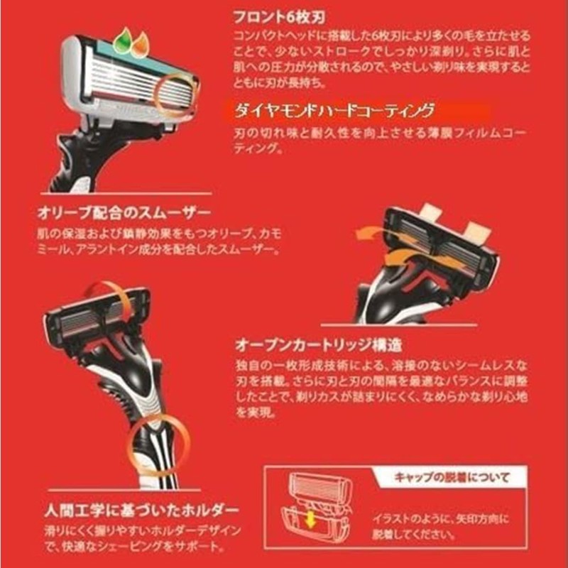 Dorco PACE6 Men's Disposable Razors, Set of 4
