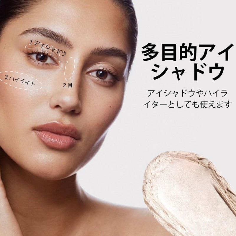 FV Lasting Glitter Eyeshadow Pearl White Long Lasting Teardrop Bag