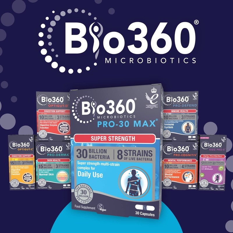 Natures Aid Bio360 Pro-30 MAX (30 Billion Bacteria), from Natures