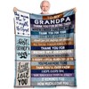 Ekpvgit Fathers Day Grandpa Gifts Blanket 50"x60", Gifts for Grandpa,