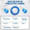 NORJIN 8mm OD 5mm ID Polyurethane PU Air Hose Pipe