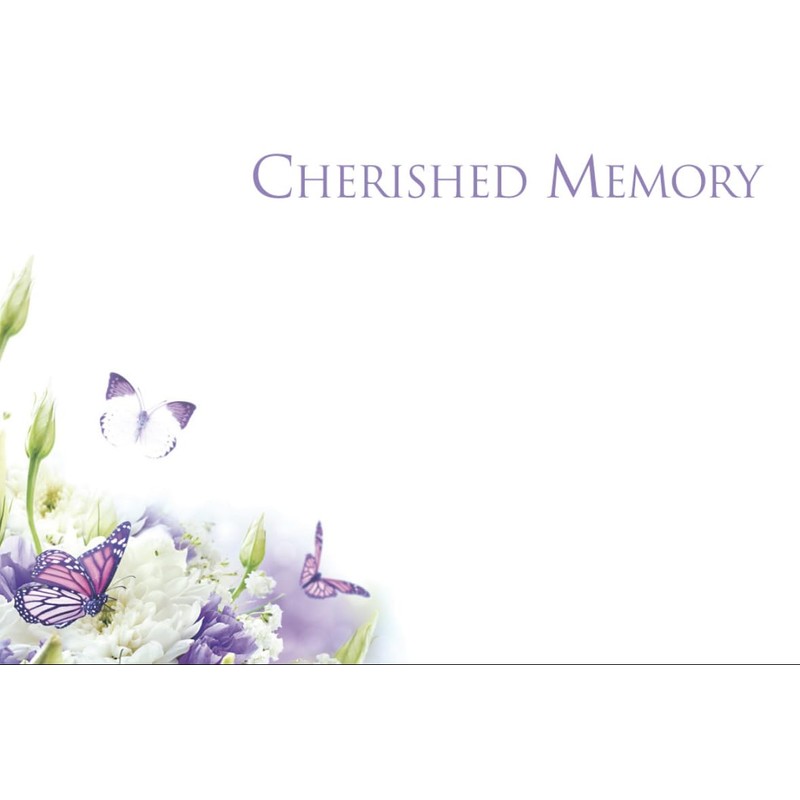 ShredAstic® PACK OF 4 assorted small Florist Funeral flower Message