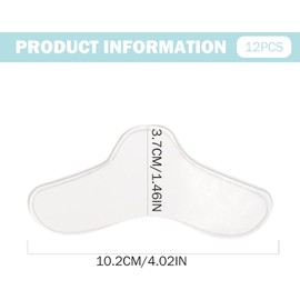 12 almohadillas para la nariz, almohadilla de gel nasal lavable que se puede recortar, material flexible diseñado para uso repetido, apto para la mayoría de las máscaras