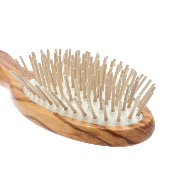 nippes Solingen OLIVIA Pneumatic Hair Brush | Olive Wood Handle