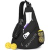 Pickleball Sling Bag Organizer for Paddles and Gear, Lightweight Crossbody