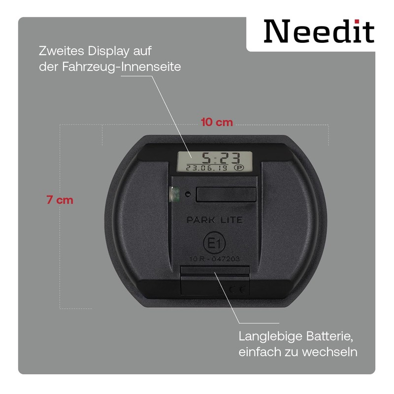 Electronic Digital Timer Clock With Certification (Black)