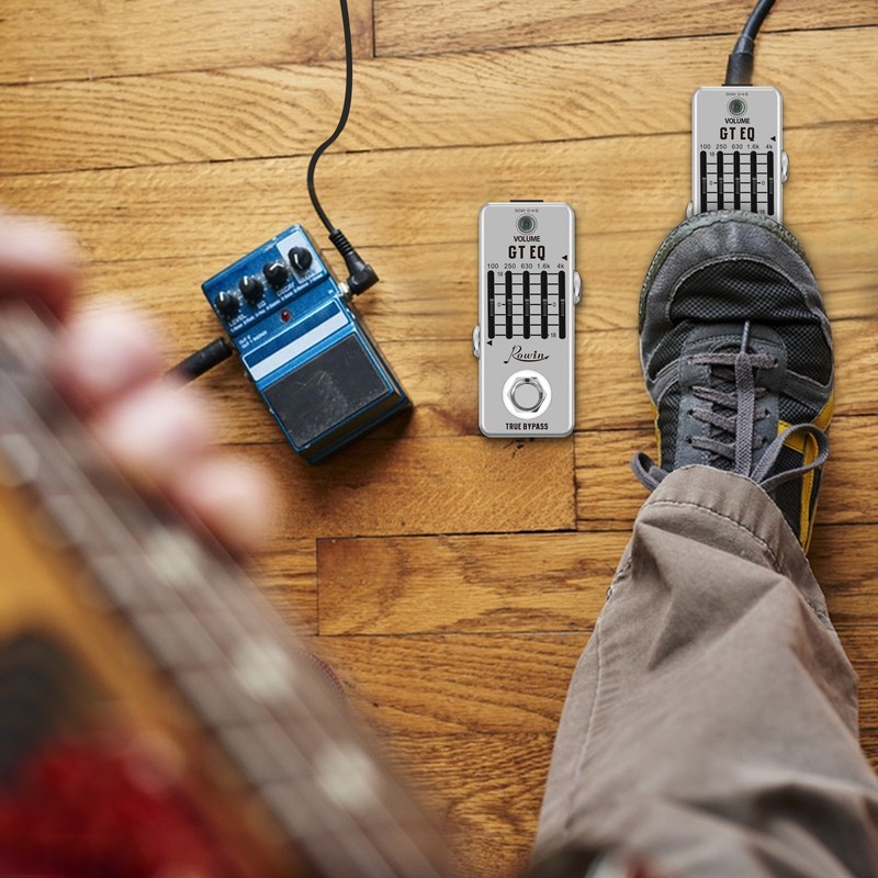 Rowin 5-Band EQ Pedal Electric Guitar Equalizer 100Hz 250Hz 630Hz