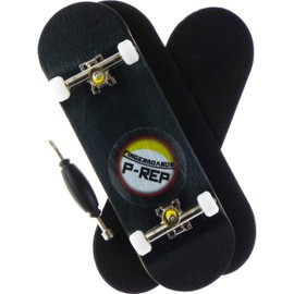 (Black) - P-REP Starter Complete Wooden Fingerboard 30mm x 100mm (Black)