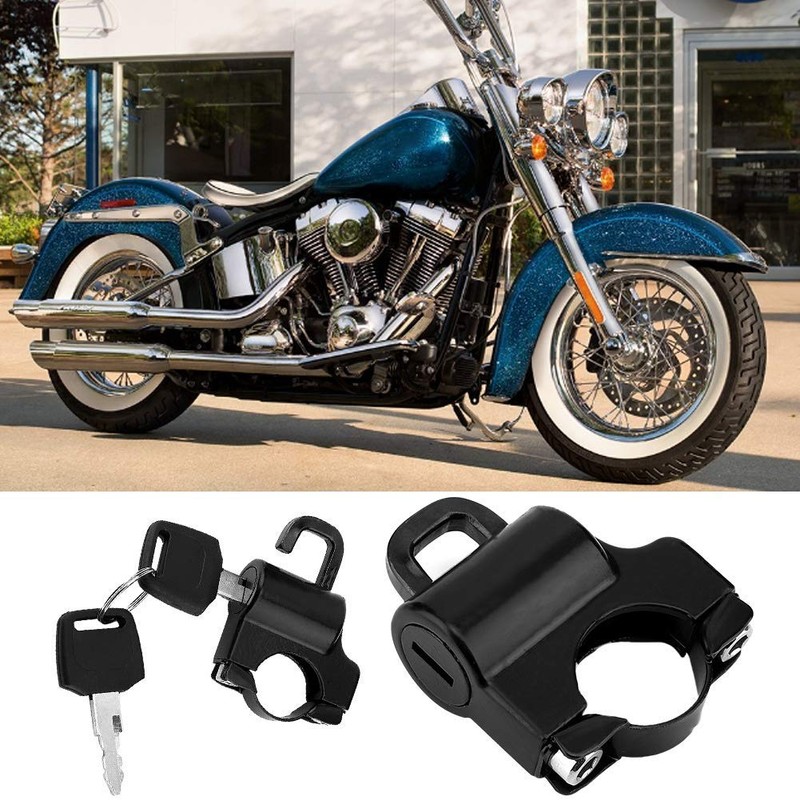 Aramox Motorcycle Helmet Lock, 22mm Universal Handlebar Motorcycle Helmet Safety