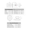 HANDLEZONE® Bathroom Toilet Door Thumb Turn and Release Deadbolt Kit