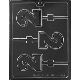 Life of the Party L047 #2 Two Lollipop Sucker Chocolate Candy Mold with Molding Instructions