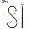 JeoPoom S Hooks[10 Pieces], Aluminum S Shaped Hook, Maximum Diameter