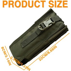 Tactical Radio Pouch for PRC-148/152 - Adjustable 500D Nylon Holder with Quick-Access Design (Ranger Green)