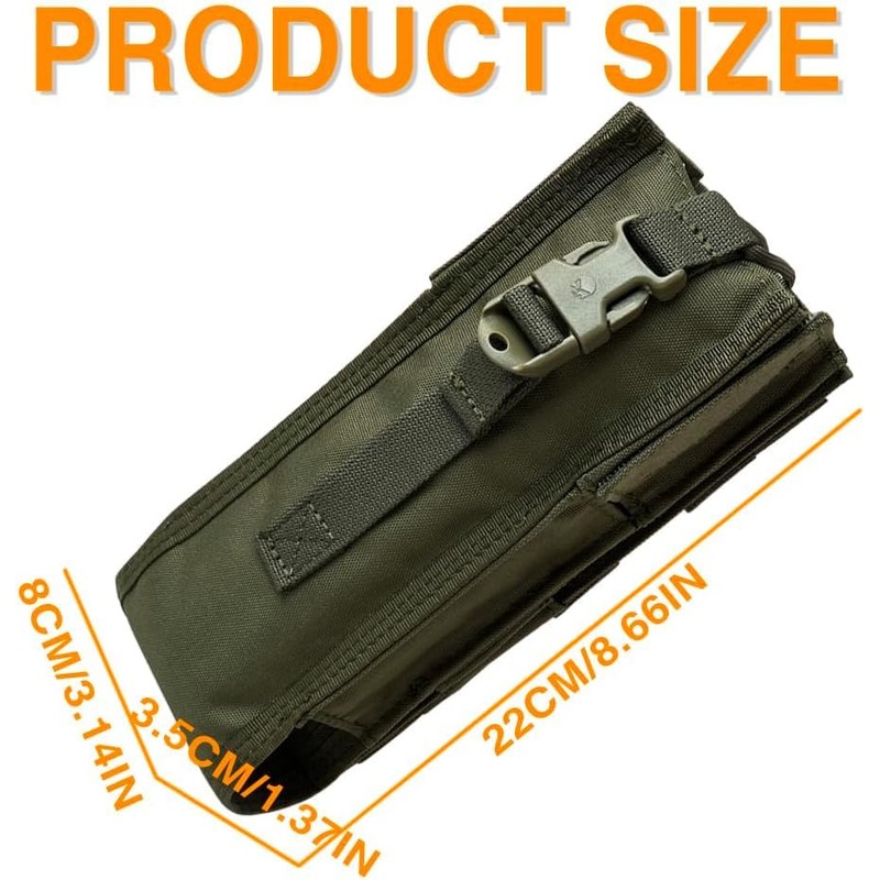 Tactical Radio Pouch for PRC-148/152 - Adjustable 500D Nylon Holder