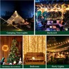 Camping String Lights 33ft 100LED, 4 in 1 Rechargeable 100LED