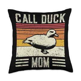 Best Duck Mom Women - Vintage Call Duck Throw Pillow
